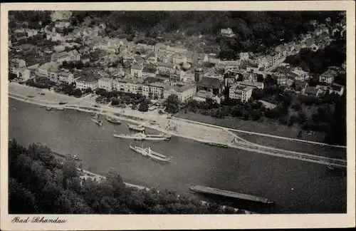 Ak Bad Schandau Sächsische Schweiz, Panorama