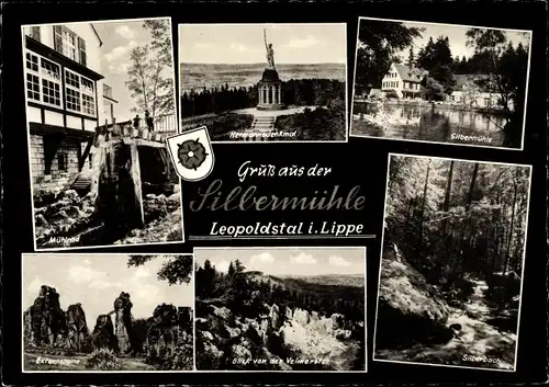 Ak Leopoldstal Horn Bad Meinberg, Waldhotel und Pension Silbermühle