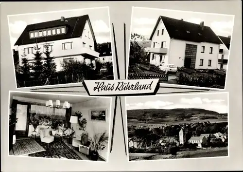 Ak Bad Eilsen Niedersachsen, Haus Ruhrland, Außenansicht, Gästezimmer