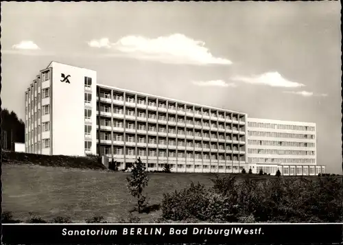 Ak Bad Driburg in Westfalen, Sanatorium Berlin BfA, Außenansicht