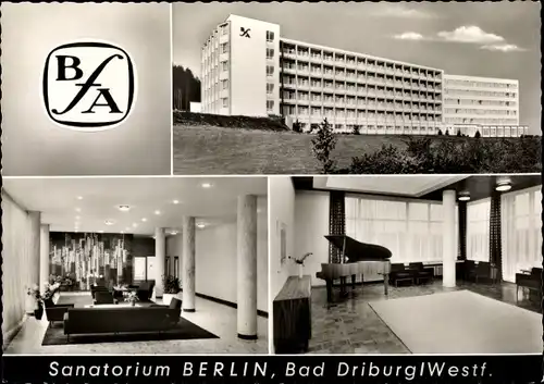 Ak Bad Driburg in Westfalen, Sanatorium Berlin BfA, Außenansicht