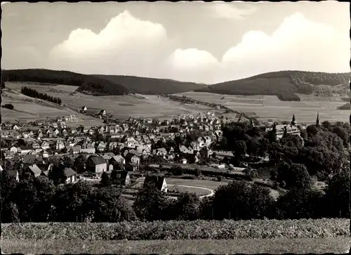 Ak Bad Berleburg in Westfalen, Panorama vom Ort