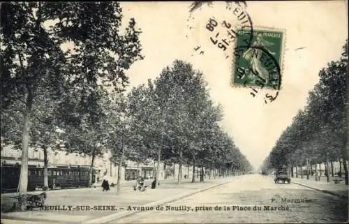 Ak Neuilly sur Seine Hauts de Seine, Avenue de Neuilly