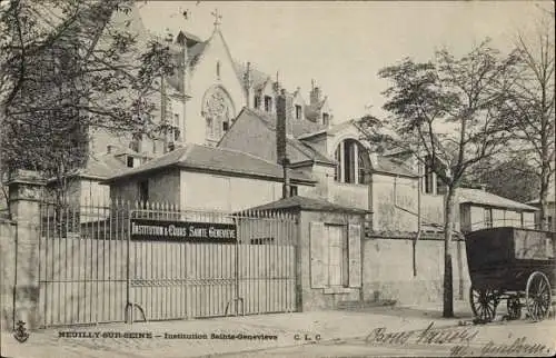 Ak Neuilly sur Seine Hauts de Seine, Institution Sainte Geneviève