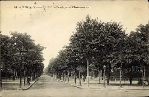 Ak Neuilly sur Seine Hauts de Seine, Boulevard d´Inkermann