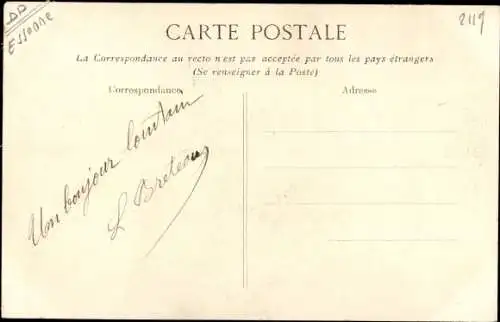 Ak Corbeil Essonne, Inondations de 1910, Hôtel de Ville