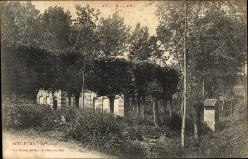 Ak Bouleurs Seine-et-Marne, le Lavoir