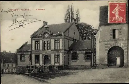 Ak Boissy-le-Châtel Seine et Marne, La Mairie