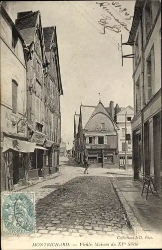 Ak Montrichard Loir-et-Cher, Vieilles Maisons