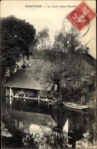 Ak Montoire Loir et Cher, Lavoir Saint Oustrille