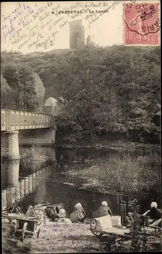 Ak Fréteval Loir et Cher, Le Lavoir