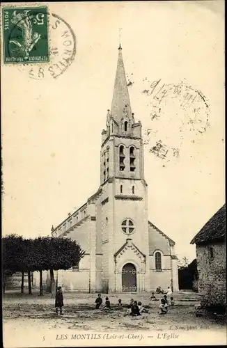 Ak Les Montils Loir-et-Cher, L´Église