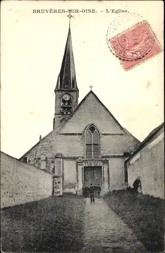 Ak Bruyères-sur-Oise, L´Église