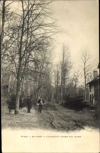 Ak Saint Leu Val d´Oise, L´Eauriette, Chemin des Claies