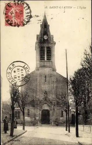 Ak Saint Gratien Val d’Oise, Église