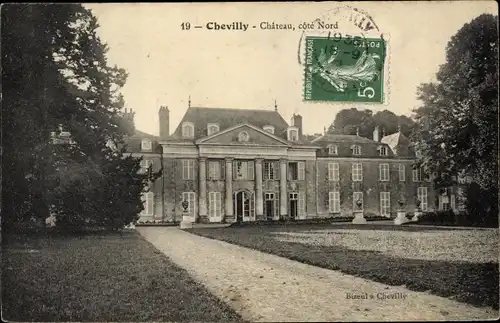 Ak Chevilly Loiret, Chateau, cote Nord