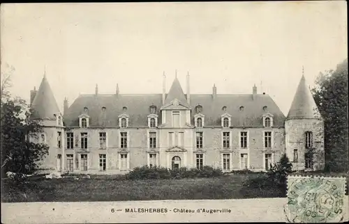 Ak Malesherbes Loiret, Chateau d´Augerville