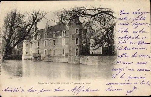 Ak Marcilly-en-Villette Loiret, Chateau du Bruel