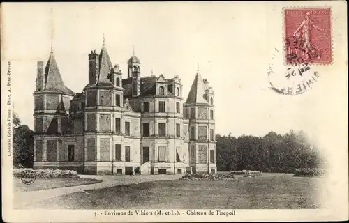 Ak Vihiers Maine et Loire, Chateaude Tirepoil
