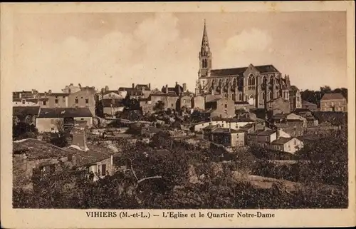 Ak Vihiers Maine et Loire, L'Eglise Saint Nicolas