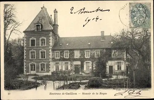 Ak Gaillon Eure, Manoir de la Roque