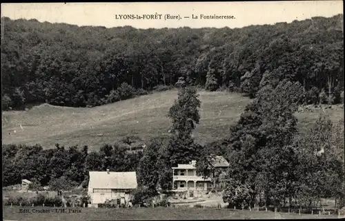 Ak Lyons la Forêt Eure, La Fontaineresse