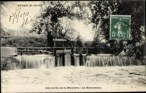 Ak Epone Yvelines, Bords de la Mauldre, Le Batardeau