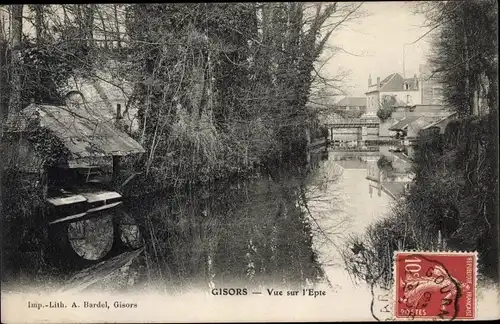 Ak Gisors Eure, Vue sur l´Epte