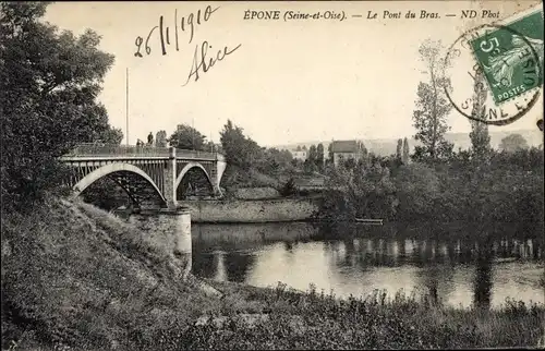 Ak Epone Yvelines, Pont du Bras