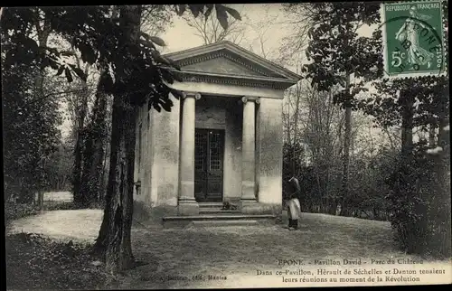 Ak Epone Yvelines, Pavillon David dans le Parc du Château
