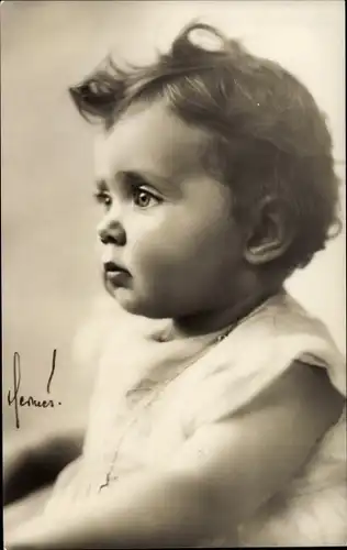 Ak Prinzessin Birgitta von Schweden, Portrait als Baby