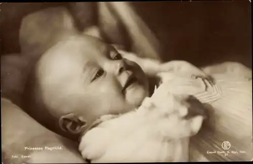 Ak Prinzessin Ragnhild von Norwegen, Portrait als Baby