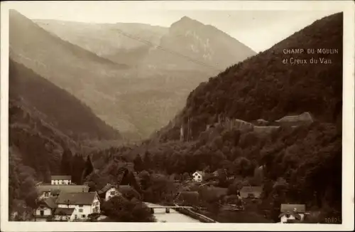 Ak Kt Waadt Schweiz, Champ du Moulin et Creux du Van