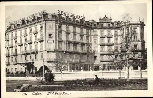 Ak Genève Genf Stadt, Hotel Beau-Rivage