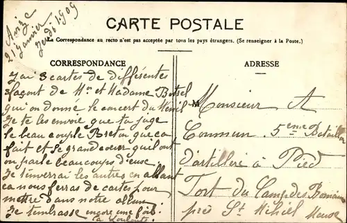 Ak Théodore Botrel und Frau in Tracht