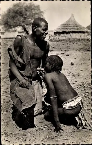 Ak Afrique Occidentale Francaise, Ventouse indigene