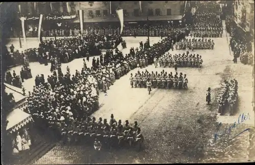 Ak Nürnberg in Mittelfranken, Parade im Kaiserreich