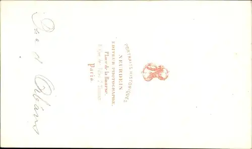 Carte de Visite Duc d'Orleans