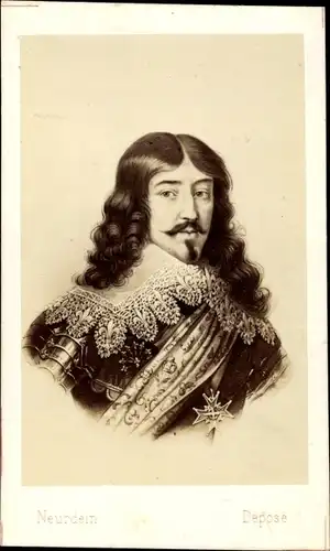 Carte de Visite König Ludwig XIII. von Frankreich