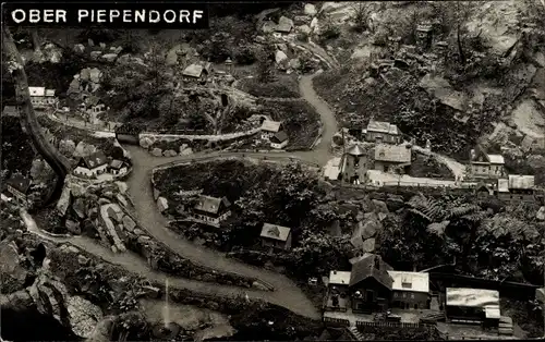 Foto Ak Radebeul Sachsen, Modellanlage Oberpiependorf von Felix Hauptmann