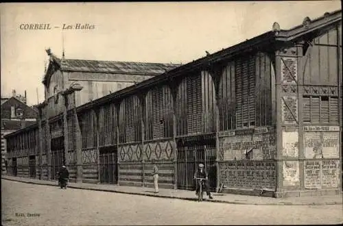 Ak Corbeil Essonne, Les Halles
