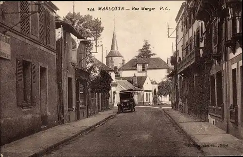 Ak Marlotte Seine et Marne, Rue Murger