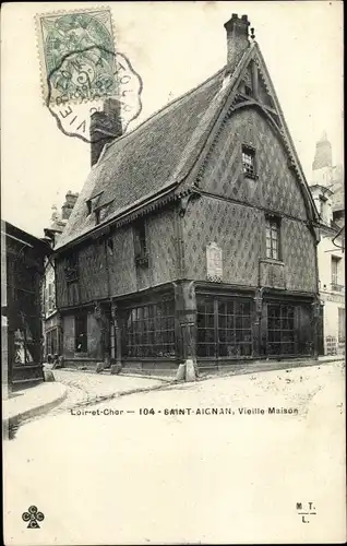 Ak Saint Aignan Loir et Cher, Vieille Maison