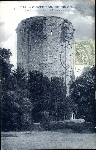 Ak Châtillon Coligny Loiret, Le Donjon du Chateau