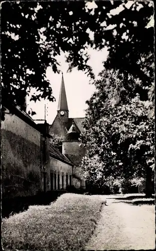 Ak Loury Loiret, Le Clocher vu du Chateau