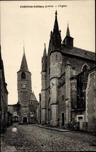 Ak Châtillon Coligny Loiret, L´Eglise