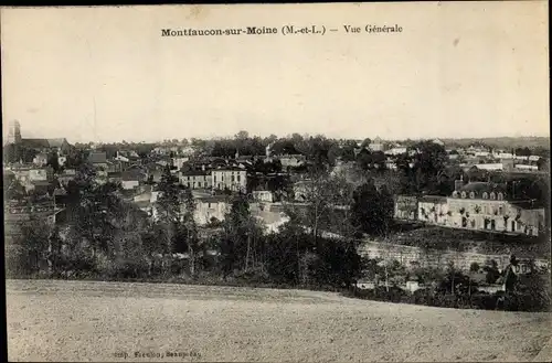 Ak Montfaucon sur Moine Maine et Loire, Vue generale