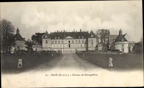 Ak Mazé Maine et Loire, Chateau de Montgeoffroy