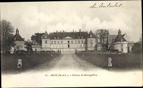 Ak Mazé Maine et Loire, Chateau de Montgeoffroy