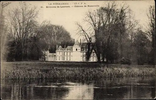Ak Louviers Eure, Château de Pinterville
